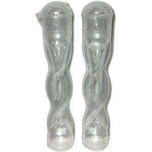 7-Eleven Slurpee Reusable Bottles “First Fill Free” Twisted Cups - NEW - Lot (2)